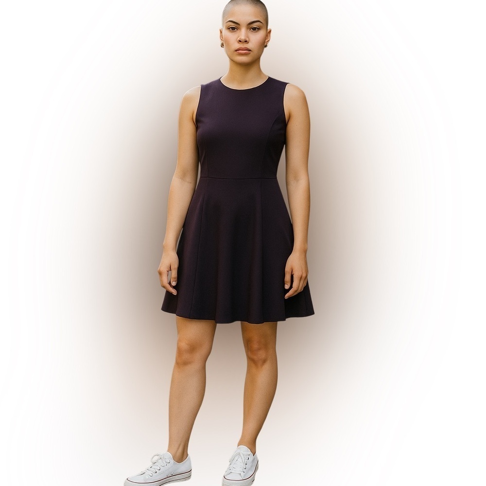Theory Tillora Fit & Flare Sleeveless Brown Dress Women’s Size 12